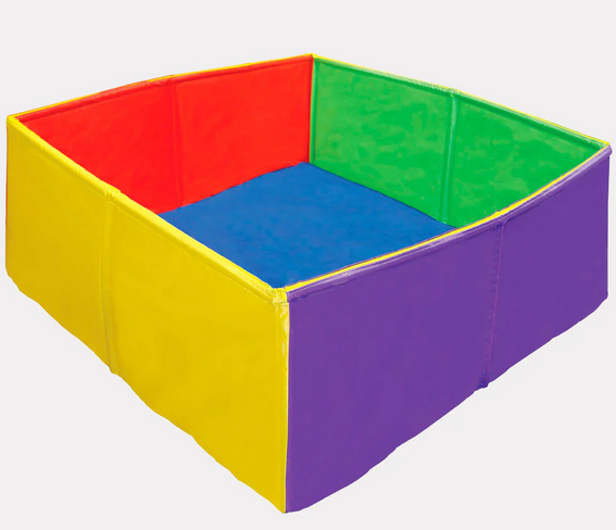 Alberca de pelotas cuadrada armable 120x120x20 en Lona