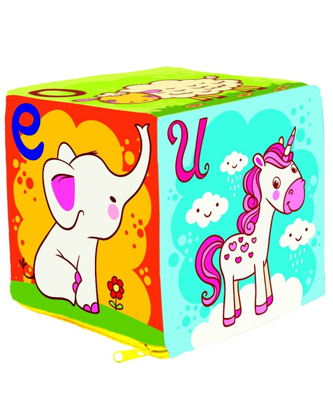5030 CUBO DE VOCALES 20X20 CM DE TELA