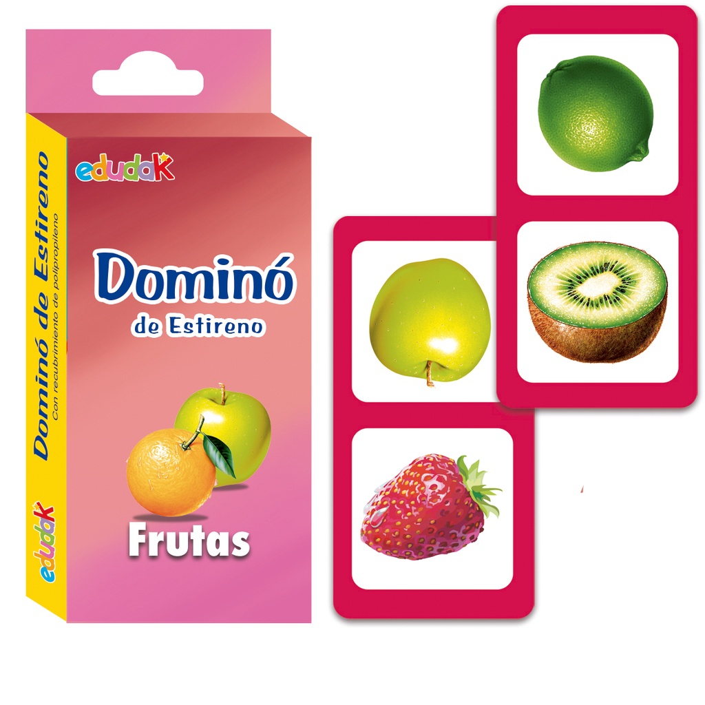 6059 DOMINÓ ESTIRENO FRUTAS C/28 PZAS