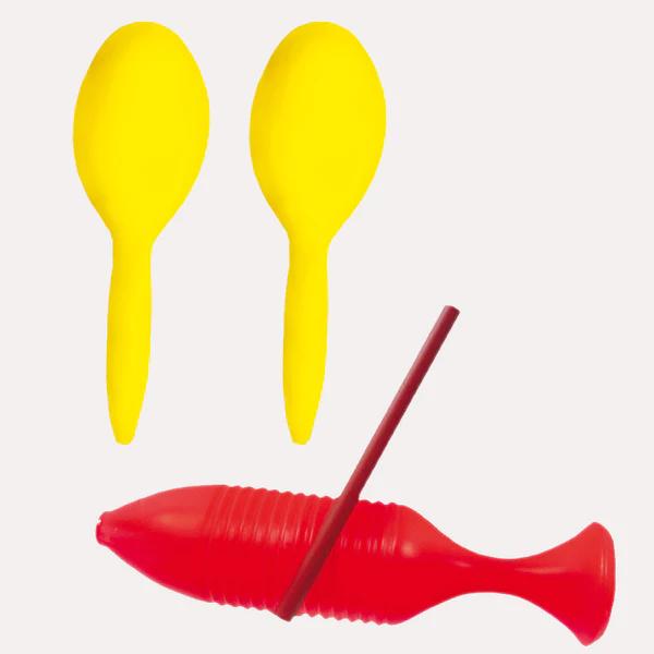 2061 MARACAS Y GUIRO C/4 PZAS