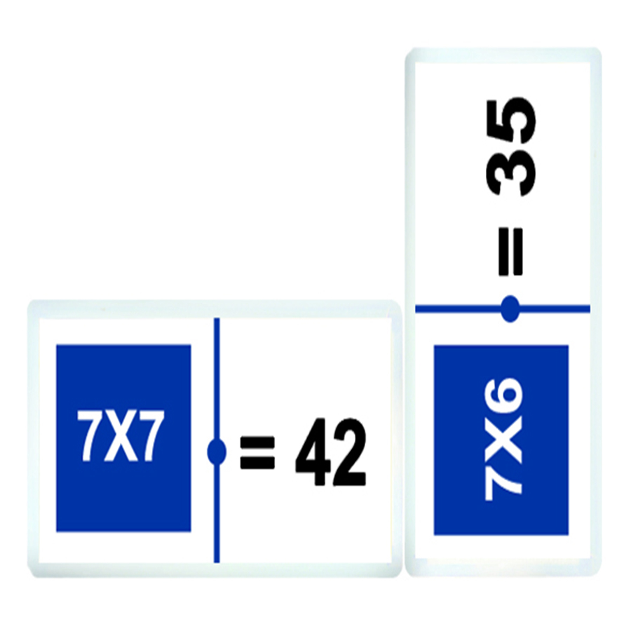 3159 DOMINÓ JR. TABLAS DE MULTIPLICAR C/100 PZAS