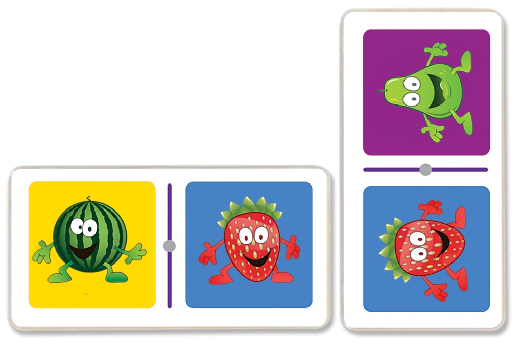 3045 DOMINÓ JUMBO FRUTAS-FRUTAS C/28 PZAS