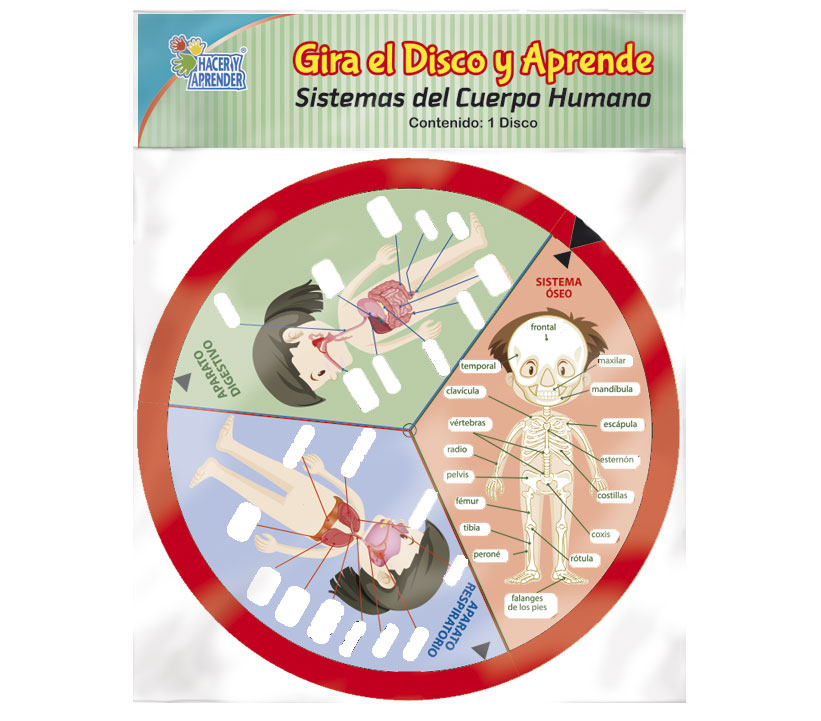 7129 GIRA EL DISCO Y APRENDE SISTEMA DEL CUERPO HUMANO