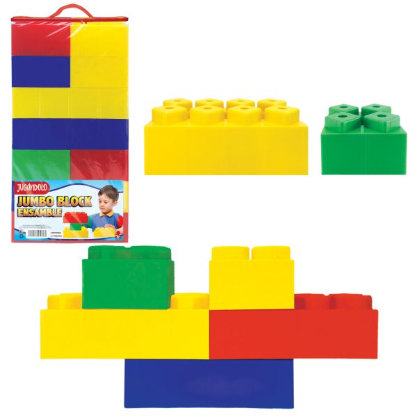 2039 JUMBO BLOCK DE ENSAMBLE C/20 PZAS