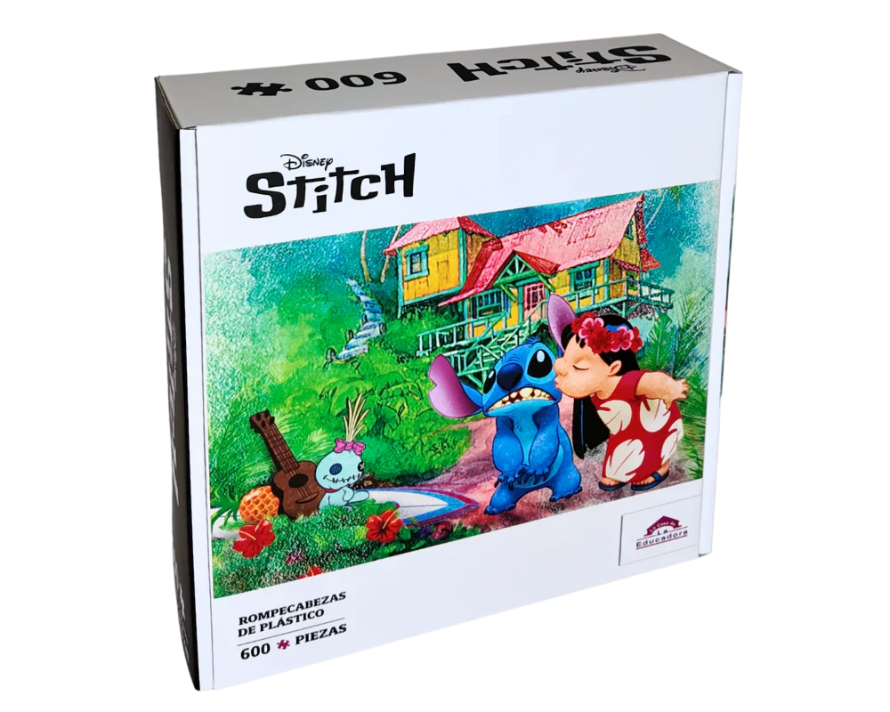 ROMPECABEZAS LILO Y  STITCH 600 PZAS PLASTICO