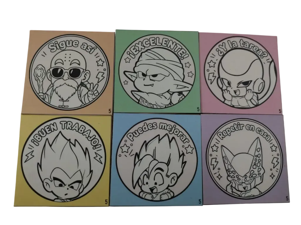 PAQUETE DE SELLOS CIRCULAR GOKU 5