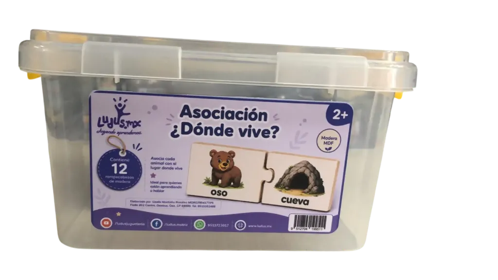 ASOCIACIÓN ¿ DONDE VIVE? EN ESTUCHE