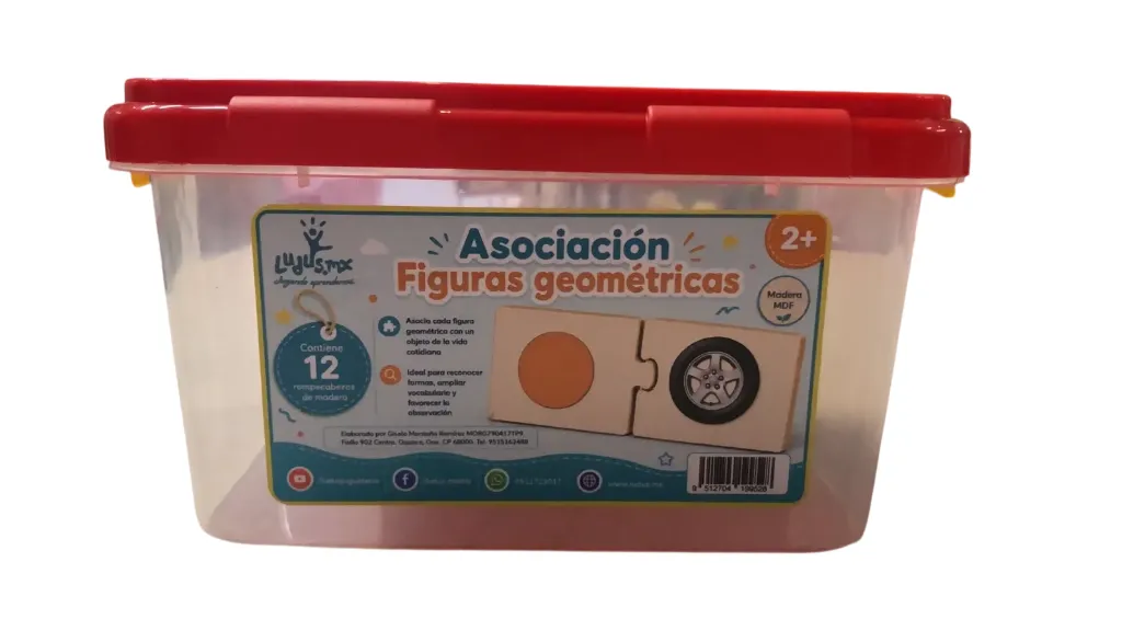 ASOCIACIÓN FIGURAS GEOMÉTRICAS EN ESTUCHE
