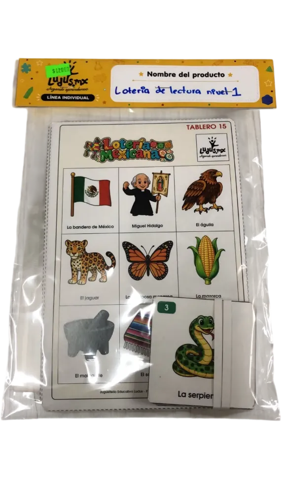 LOTERIA DE LECTURA SEPTIEMBRE NIVEL 1