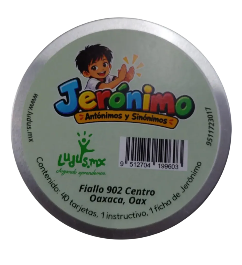 JERONIMO ANTONIMOS Y SINONIMOS