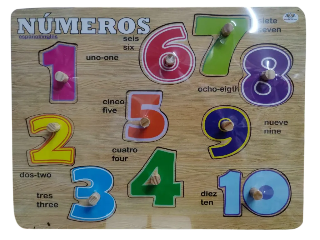 ROMPECABEZAS CON PIJAS NUMEROS ESMERALDA